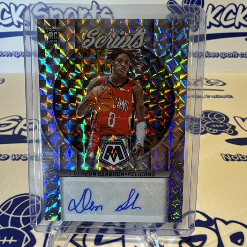 2022-23 Dereon Seabron Mosaic ROOKIE AUTO SCRIPTS PRIZM (hc231349) - Image 1 of 4