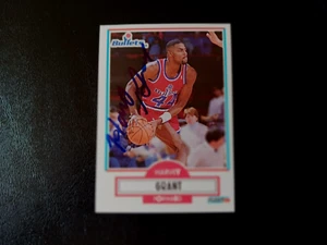Harvey Grant Autographed 1990 Fleer Rookie Basketball Bullets Card #192 90s AUTO - Picture 1 of 2