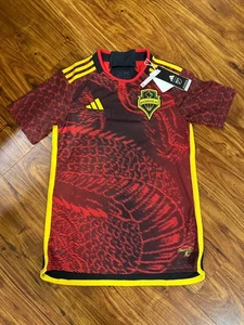 Adidas Seattle Sounders Mujer’s Jersey 23/24 Visitante Auténtico Fútbol Talla S NUEVO - Imagen 1 de 6