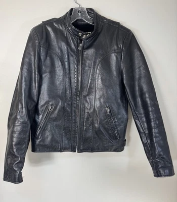Vintage Wilson’s Open Road Leather Jacket Men’s 36 Full Zip Black Liner - Image 1 of 4