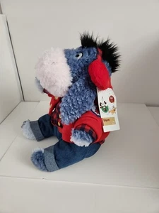 Eeyore Disney Special Edition 2017 Plüsch Winter Weihnachten kariert & Denim Neu mit Etikett - Bild 1 von 8