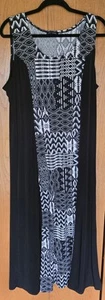 Women's Notations long, print,Sleeveless Dress PXL - Picture 1 of 8