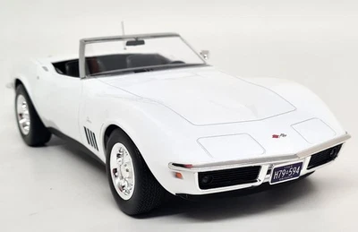 Chevrolet Corvette C3 Convertible 1969 Blanco Diecast Escala Modelo Coche Norev 1/18 Foto 1 de 4