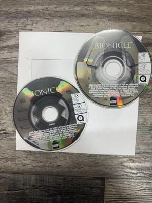 Conjunto de 2 jogos de PC Bionicle Toa Metru mini-CD - discos promocionais LEGO raros (não testados) - Imagem 1 de 2