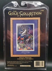 Vintage Dimensions Gold Collection “Ocean Friends" Cross Stitch Kit 6762 - Picture 1 of 2