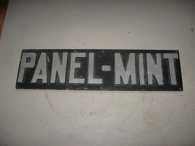 Panel de letreros moldeados de aluminio fundido vintage - como nuevo Foto 1 de 2