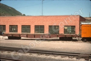 D&RGW Fishbelly Flat #6507 at Durango CO on 6-20-70 35mm Slide Chione (5412) - Picture 1 of 1