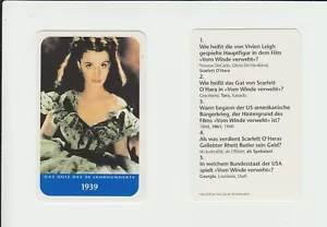 Gone with the Wind :Vivien Leigh : attractive German game card - Picture 1 of 1