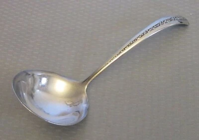 Towle Sterling Silver RAMBLER ROSE Gravy Ladle 7" large no mono - Image 1 of 4