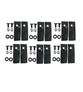Australian Made 12x Blades & Bolts fits 19" Cut Masport & Morrison Mowers - Picture 1 of 2