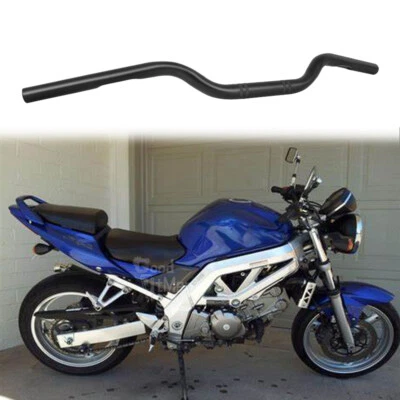 For Suzuki SV650 SV650N SV650S Motorcycle Handlebar 7/8" 22mm Handle Bar Black - Image 1 of 4