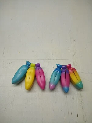 Cepia Bananas Bunch Lote de 6 Naranja Púrpura Verde Azul Contenedor Juguete Billetera Algunos Foto 1 de 3