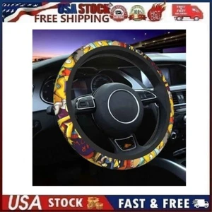 THE SIMPSONS Print Universal Car Steering Wheel Cover - Picture 1 of 10