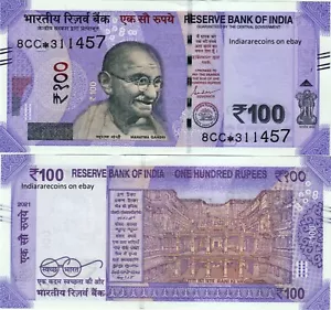 INDIA 2021 100 Rs L Inset 8CC Prefix Star Replacement Paper Money Note UNC - Picture 1 of 1