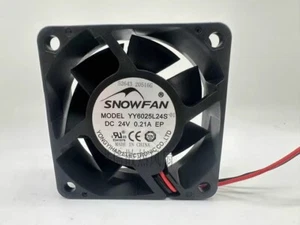 1 pcs SNOWFAN fan YY6025L24S DC24V 0.21A 6025 6CM 2wire - Picture 1 of 3