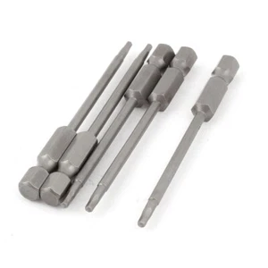 5pcs 1/4" Hex Shank 2mm Hexagon Head Magnetic screwdriver Bits 75mm - Picture 1 of 2