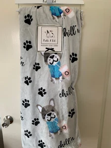 PICKLE & DOT BULLDOG FRANCESE OVERSIZE PELUCHE LANCIO 60" X 70" NUOVO CON ETICHETTE - Foto 1 di 4