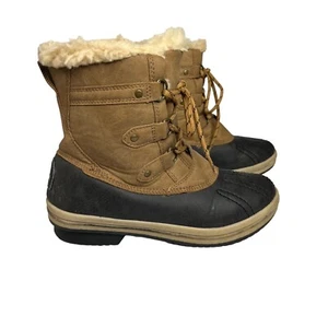 Bear Pawz Winter Gina Boots Womens Size 8 Faux Leather Wool Winter  - Picture 1 of 19