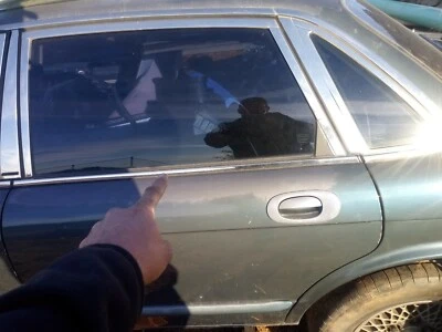 Usado Jaguar XJ6 swb puerta trasera izquierda exterior cromo moldura 1995-1997.. sw-2175-03a Foto 1 de 4