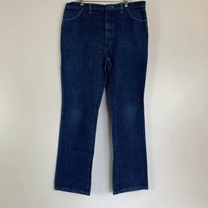 Vintage Rustler Denim 38" x 32" (actual 36" x 32") Made in USA Cowboy Cut Jeans - Picture 1 of 5
