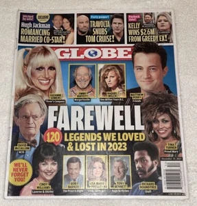 GLOBE Magazine Dec. 25 2023 Legends We Loved & Lost Suzanne Somers Matthew Perry - Picture 1 of 2