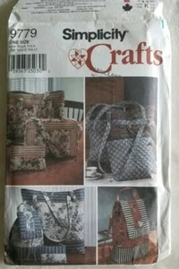 Simplicity Crafts 9779 Travel Tote Bags Purse Backpack Sewing Pattern - Picture 1 of 3