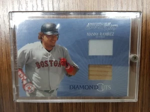 2005 MANNY RAMIREZ DONRUSS STUDIO DIAMOND CUTS DUAL GU GAME USED JERSEY BAT /50 - Picture 1 of 2