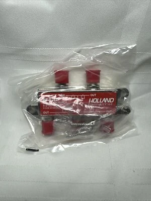 4-WAY COAX SPLITTER HOLLAND HFS-4D 5-2150Mhz DISH NETWORK APPROVED HOPPER & JOEY - Image 1 of 4