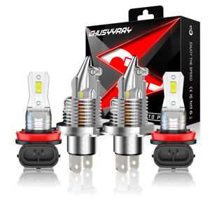 For Nissan Versa 2007-2018 - 9003+H11 LED Headlight Bulbs Kit Hi-Lo + Fog Light