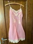 Unbranded vintage pink  Nightdress sleepwear nightgown size it4 eu80 us36 
