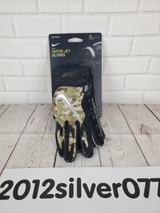 Size Medium Nike Men's NFL Vapor Jet Salute To Service Camo Football Gloves NEW  - Picture 1 of 6