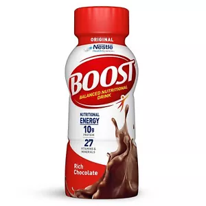 (24 Pack) BOOST Original Balanced Nutritional Protein Drink, Chocolate, 8 Fl Oz - Picture 1 of 5