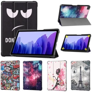 NEW HOT Leather Ultra-Thin Stand Case For Samsung Galaxy Tab A7 T500 T505 Tablet - Picture 1 of 46