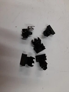 Pack of 5 Double pipe clip fully rotatable on metal grip angle plate. fuel brake - Picture 1 of 1