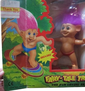 Vintage 1992 Märchen Troll Skater mit 360° Drehung - Bild 1 von 6