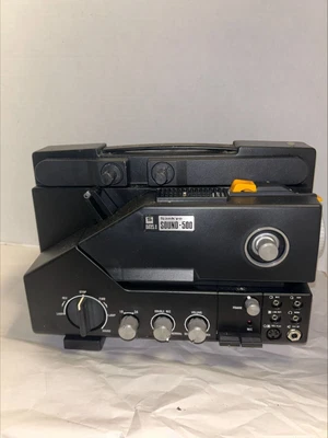 Proyector de películas Sankyo Sound 500 de colección reproductor de películas súper 8 mm negro con control Foto 1 de 4