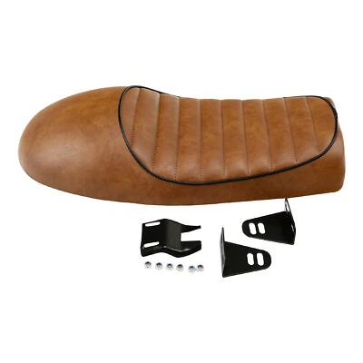 Hump Flat Brat Cafe Racer Seat Vintage Saddle for Suzuki GS Yamaha XJ Honda CB - Image 1 of 4
