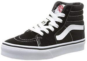 Vans VN-0D5F6BT: Kids Sk8-Hi Black/True White Skate Shoe