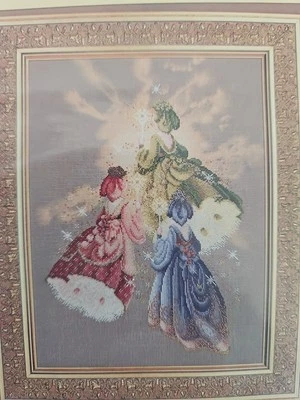 Lavender & Lace FIREFLY FAIRIES Cross Stitch Chart Marilyn Leavitt Imblum #L&L48 - Image 1 of 3