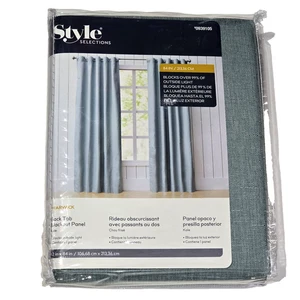 Style Selections Warwick Back Tab Blackout Panel Kale 42x84in 0939105 - Picture 1 of 1