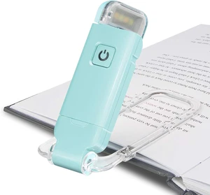 Clip de luz de lectura recargable USB en luz de libro para leer en la cama, 3 brillantes - Imagen 1 de 16