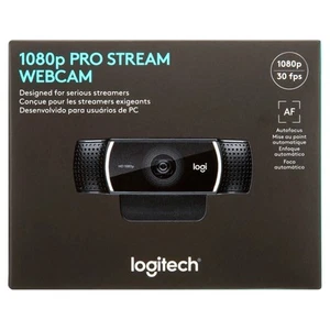 Logitech 1080p Pro Stream Webcam for HD Video Live Streaming 30 FPS - Picture 1 of 8