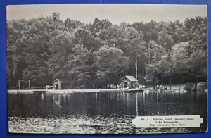 Bear Mountain, NY  Bathing Beach,  Masonic Camp,  Lake Kanawauke - Early... - Picture 1 of 2
