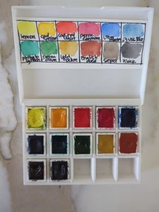 Schmincke Horadam Aquarell Watercolor Set 12 Halfpan Assorted Daniel Smith Case - Picture 1 of 5