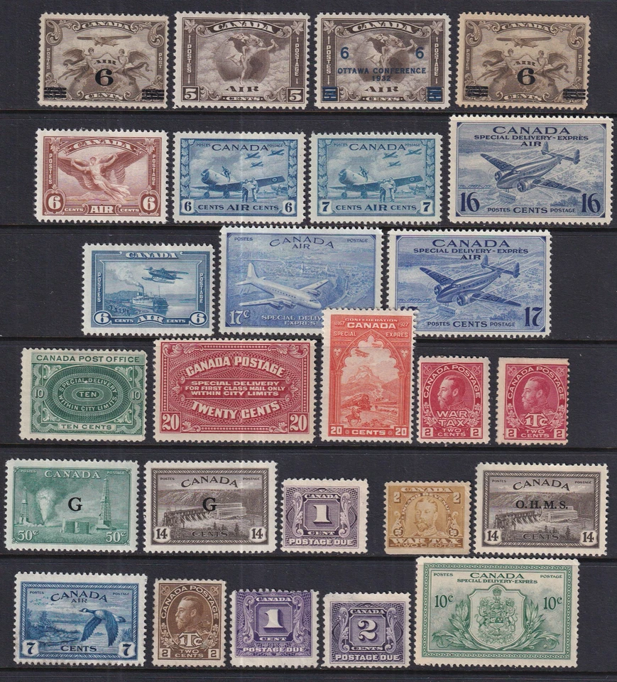 Canada Unused BAck of Book Stamp Lot  Mostly MH*  See* - Image 1 of 1