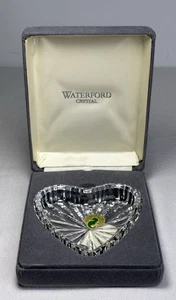 Waterford Crystal Heart Ring/Jewelry Dish 3.5” x 3.5” w/ Original Box - Picture 1 of 17
