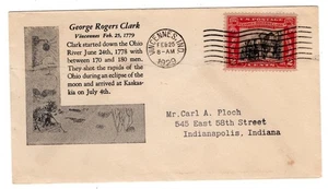 #651 George Rogers Clark 1929 FDC - Planty #6A  1st Shockley - Picture 1 of 2