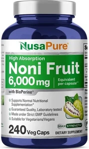 Extracto de fruta NusaPure Noni 20:1 adecuado para vegetarianos/veganos sin OGM 6000 mg  - Imagen 1 de 7