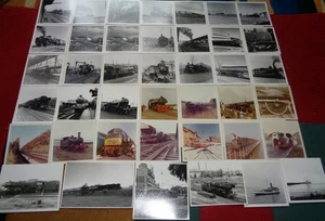 JOB LOT 40 x VINTAGE RAILWAY PHOTOS: 1950s/60s: STEAM TRAINS Etc: LNER: LMS GWR - Picture 1 of 12