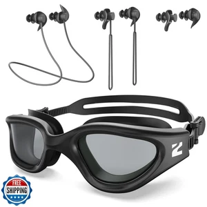 ZIONOR G1 Lite Polarisierte Schwimmbrille mit 3 Paar Ohrstöpsel, Anti-Beschlag UV - Bild 1 von 5